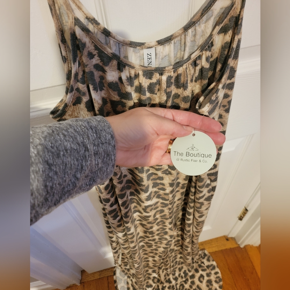 Animal printed romper